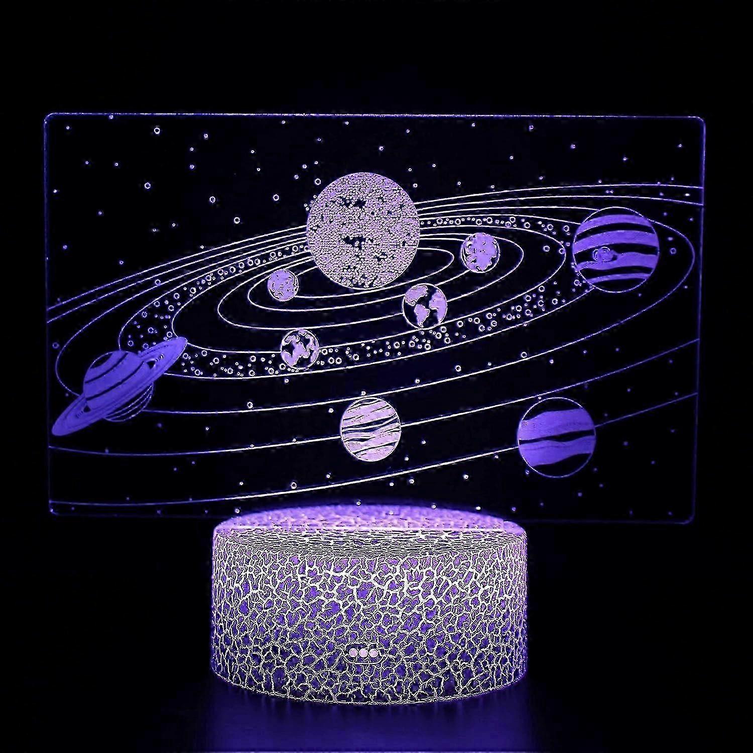 Laser-Cut Galaxy 3D Lamp