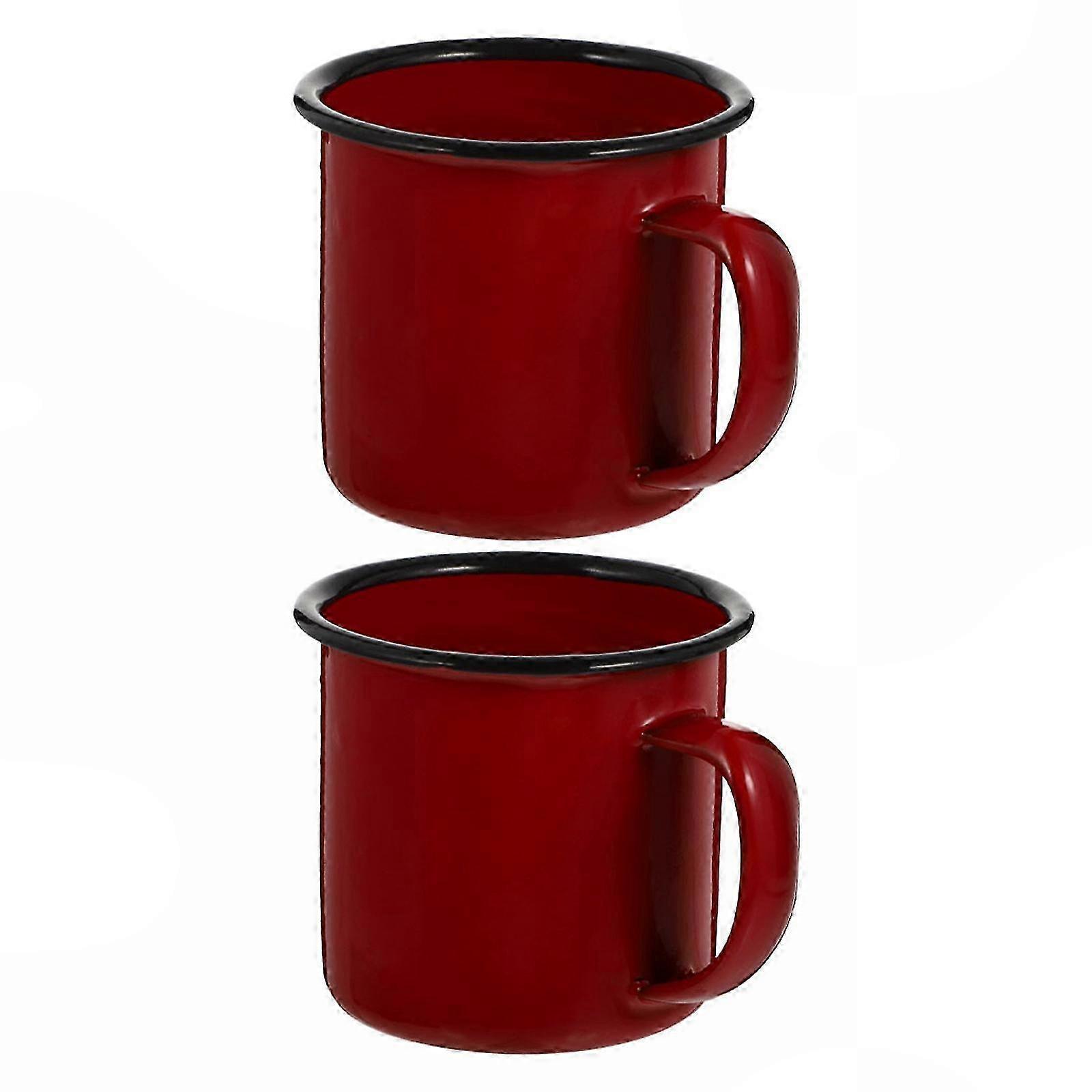 Coffee Mugs, 2-Piece Vintage Set, Household Milk Serving Cups, Multi-Function Drinkware