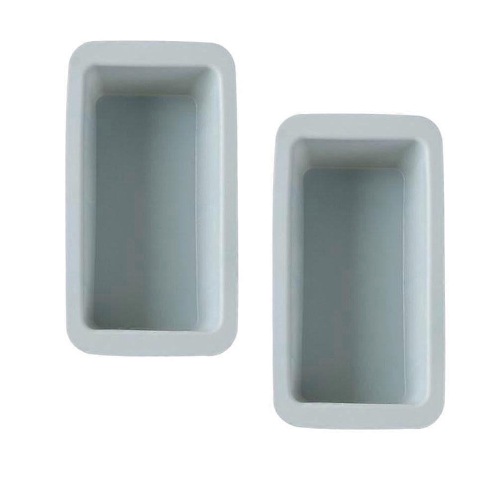 Silicone Baking Mold Rectangular Bread Mould for Baking 2Pcs Blue