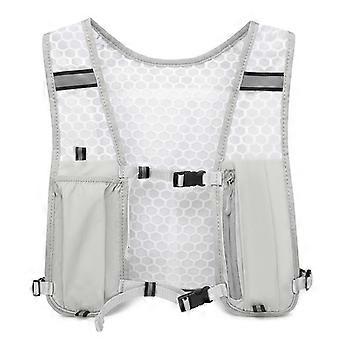 1 stuk reflecterend hardloopvest met waterzak, lichtgewicht, geschikt voor marathonlopen, wandelen, trekken en andere buitenavonturen.
