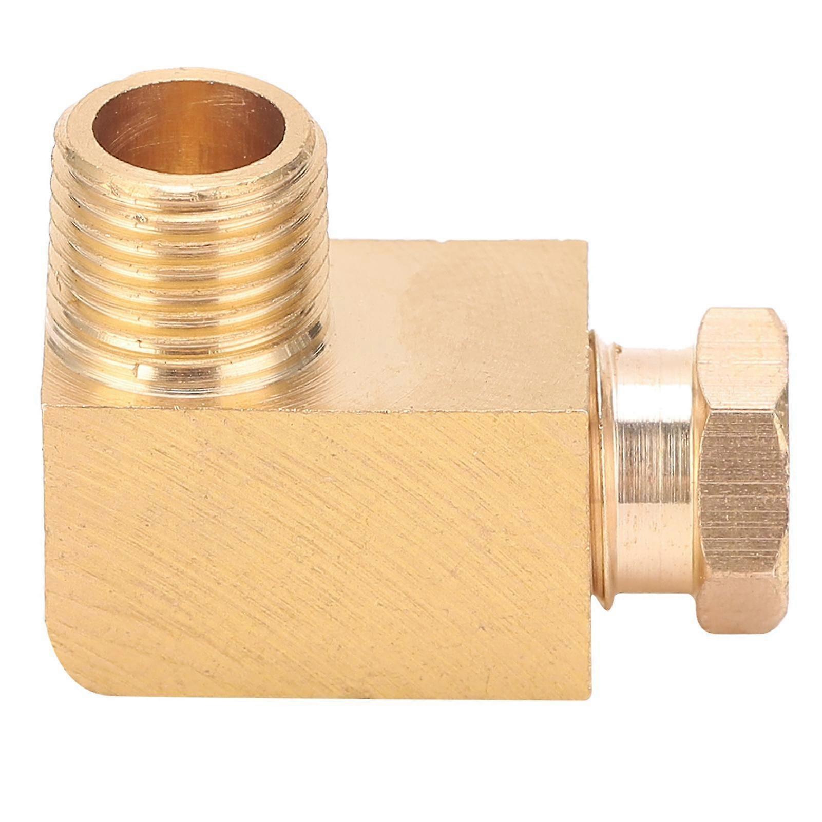 Oil Pipe Fitting Elbow Brass Rectangular Square Block Connector Adapter for Pipe ConnectionPL618