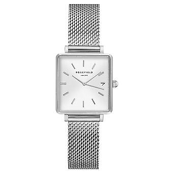 Rosefield die boxy Uhr für Frauen AnalogQuarz mit Edelstahl Armband QMWMS-Q038