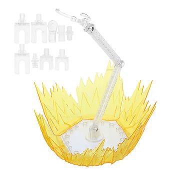 Action Figure Display Base for Shock Impact Effect Plastic