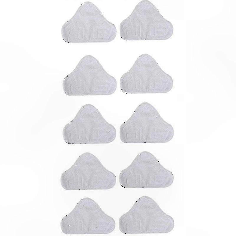 Microfiber Steam Mop Pads, 10-Pack Triangular Cleaning Cloths for Steam Mops