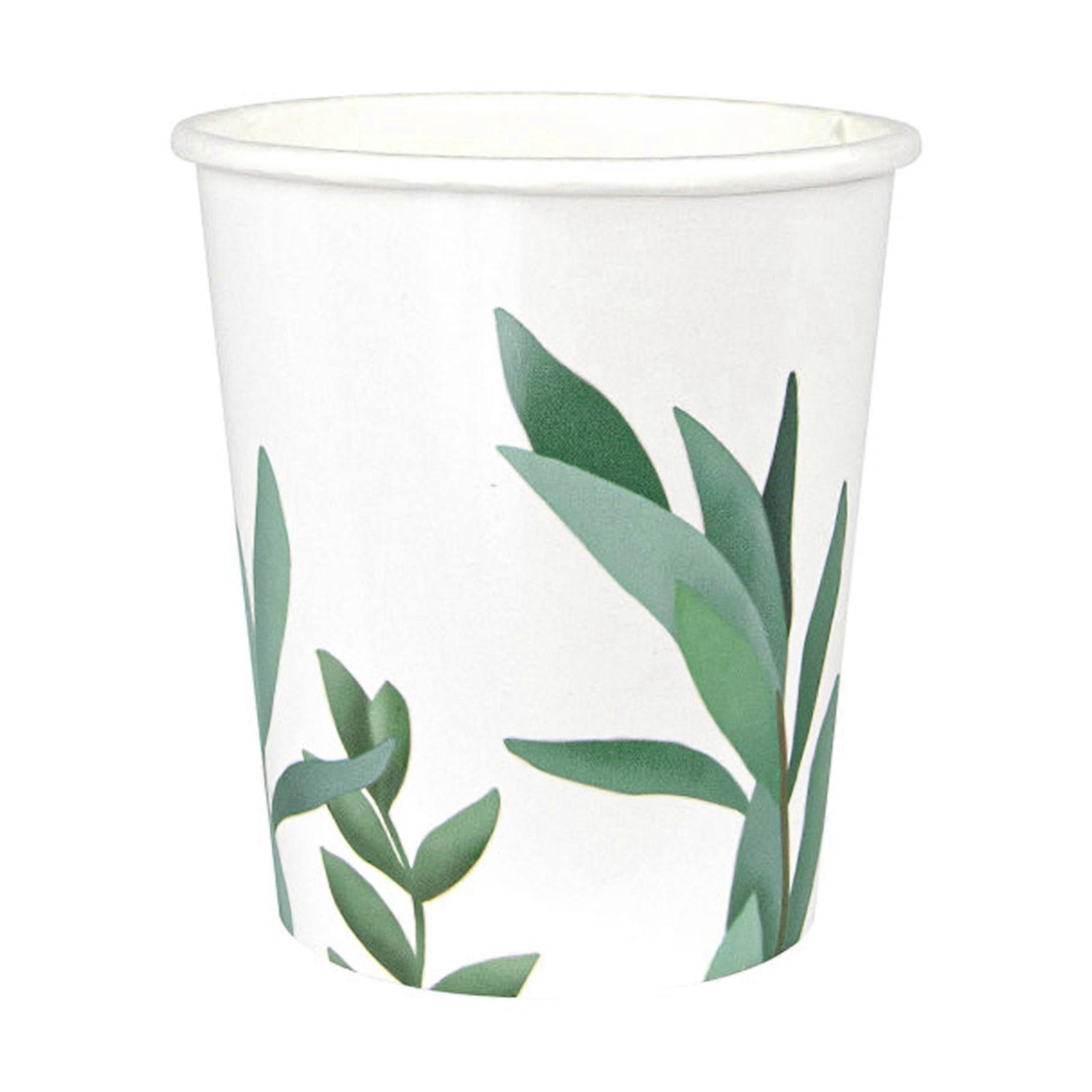 8 papkrus, eucalyptusdesign, 200 ml, til bryllup.