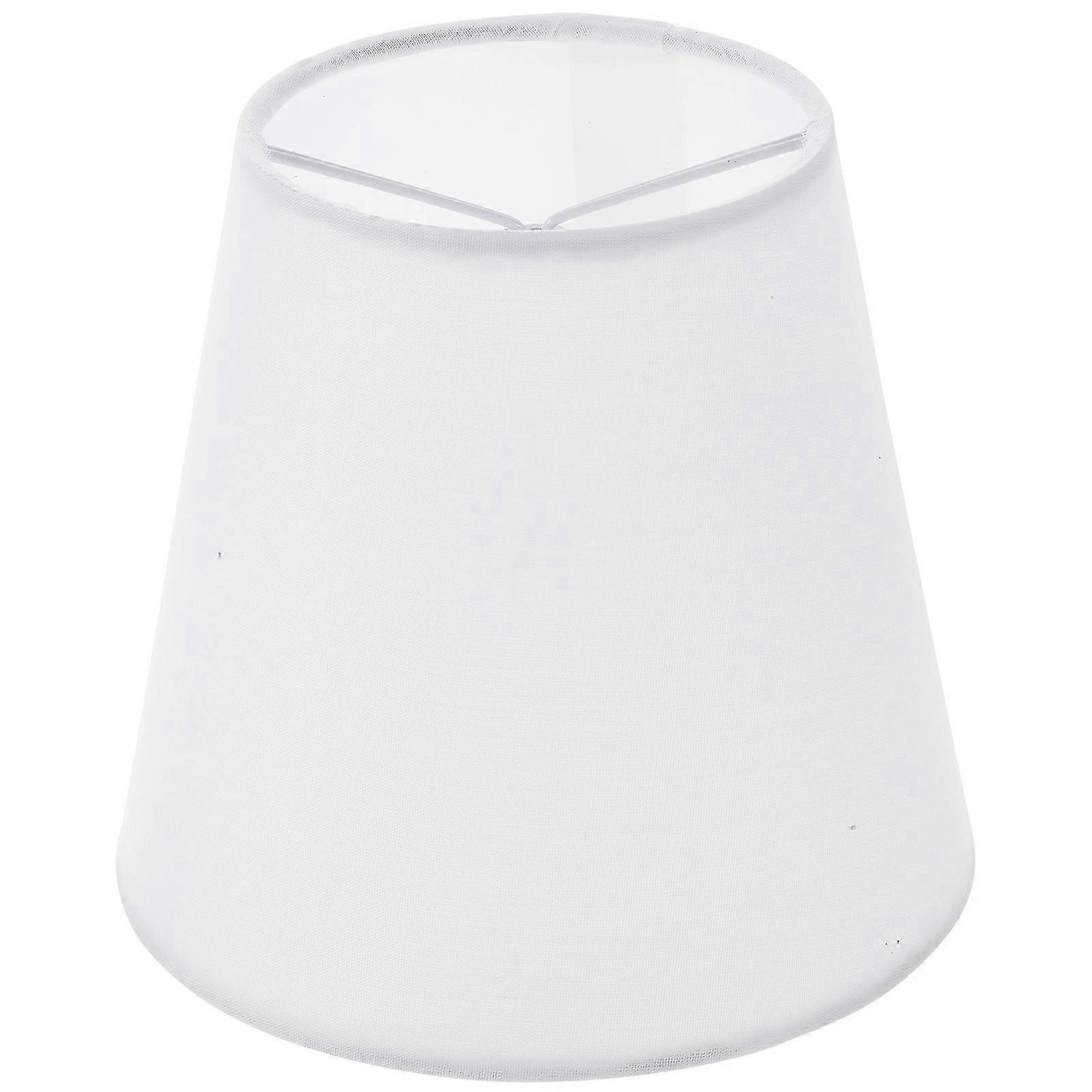 Compact White Cloth Clip Lamp Shade