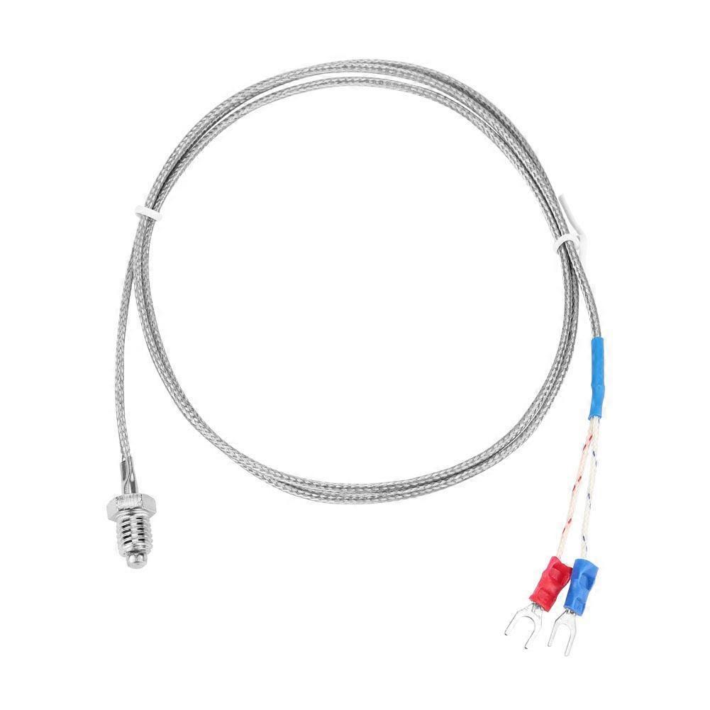 M8 Screw Thread Type K Thermocouple Temperature Sensor Wire 0-400 celsius  (1 m)