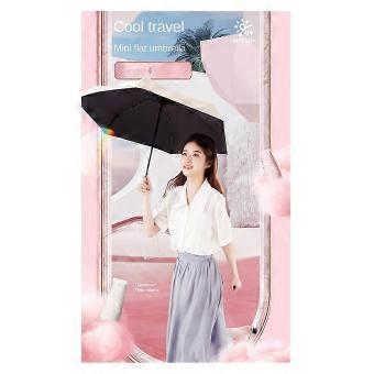Compact 6-rib portable pocket umbrella with UV protection for daily use