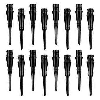 100 stuks kunststof dartpunten, premium softdartpunten, zwarte dartpijlen
