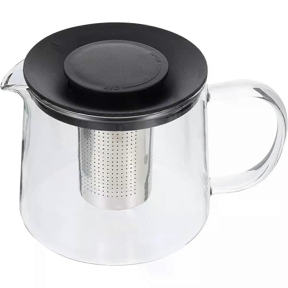 Glass Teapot with Removable Infuser, Easy Clean Tea Pot