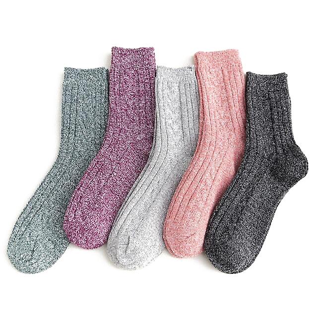 Women's Winter Socks Warm Thick Knit Wool Soft Socks