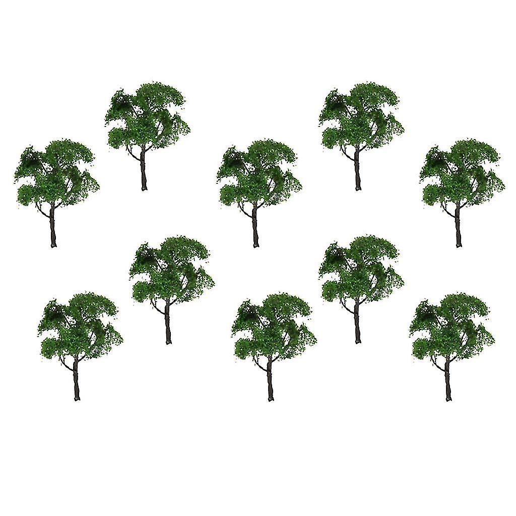 20pcs Green Tree For Railroad Park Scenery Landscape Layout 4.72 Inch Ho Oo