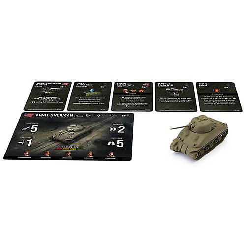 A. SHERMAN World of Tanks Miniatures Game Wave 5 Assembled Painted Plastic Mini
