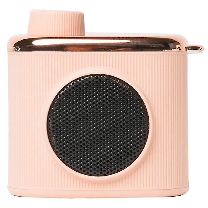 Cm-2 3w Camera Shape Mini Single Speaker Bluetooth Speaker With Lanyard(pink)