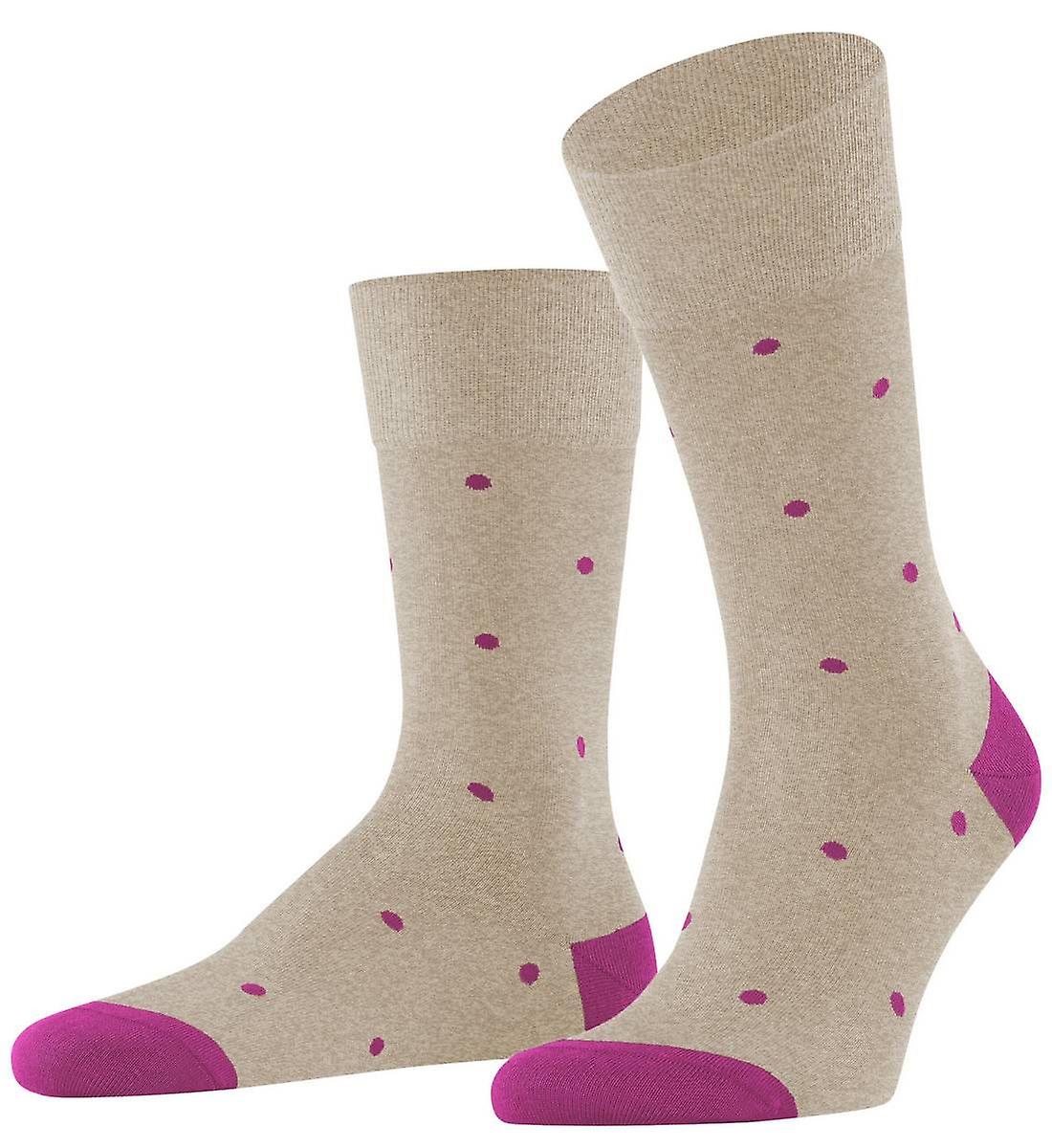 Falke Dot Socks - Pebble Mel Beige
