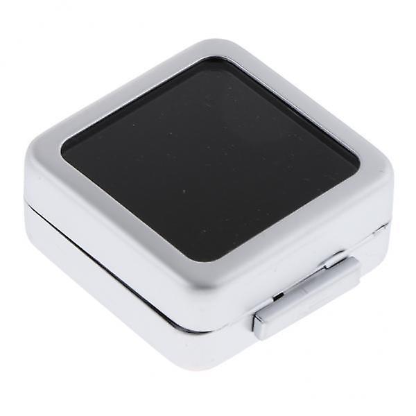 2 xSquare Diamant Display Fall Meatl Schmuck Ringe Lagerung Organizer Container