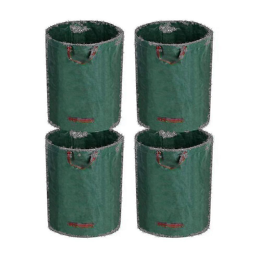 花园袋 272 L 花园垃圾袋 4 件装，可折叠花园袋 自立式，带 4 个把手，可重复使用