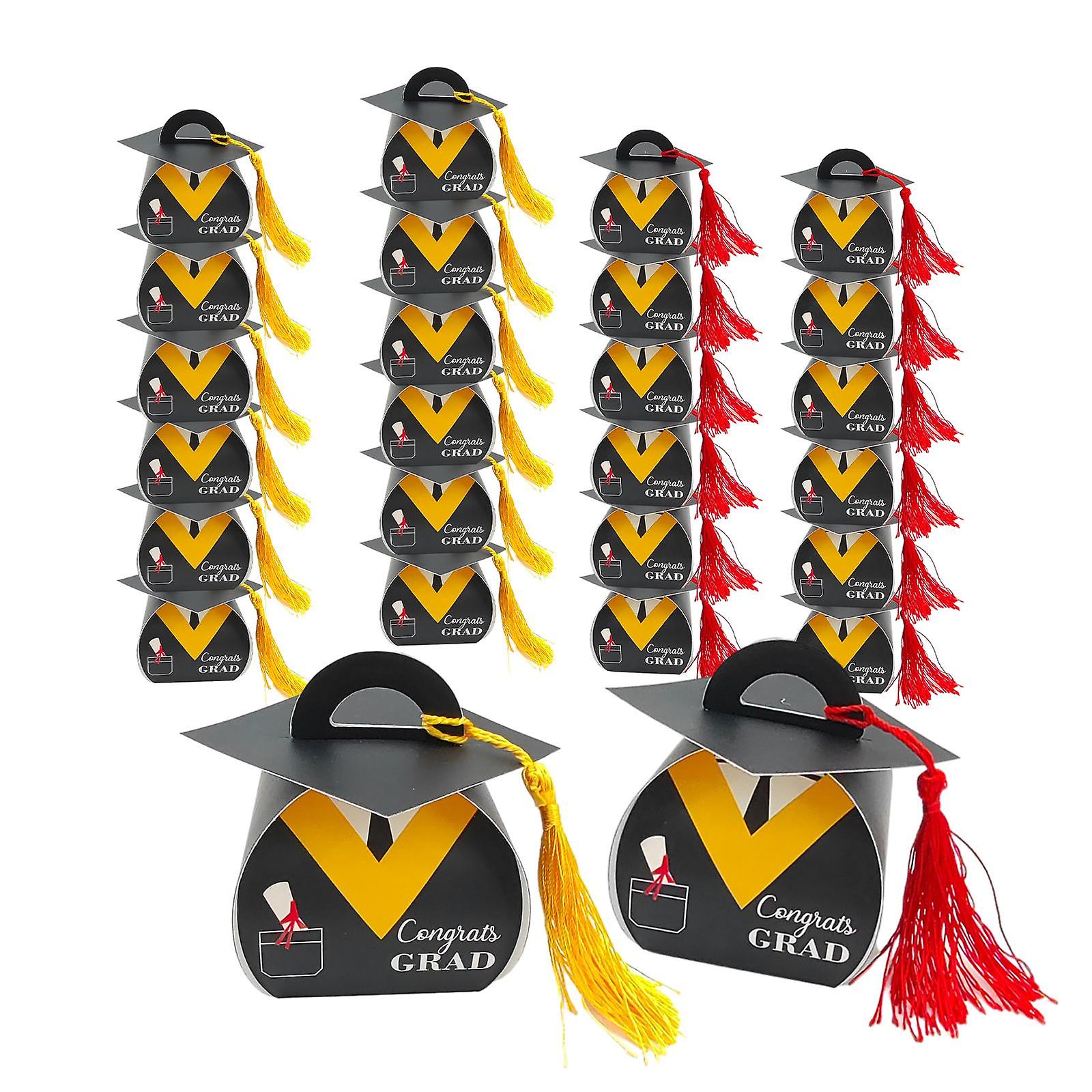 50Pcs Graduation Caps Gift Boxes Celebration Gift Boxes Graduation Party