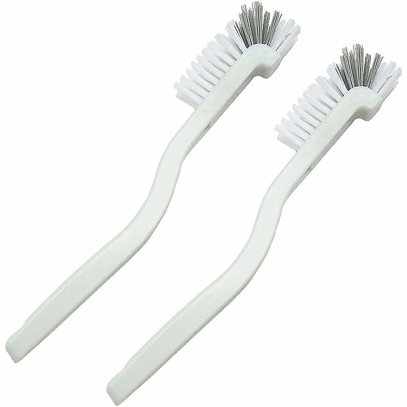 2 Pack Multipurpose Bottle Cleaning Brush,Bottle Brush,Coffee Cups Brush,Long Handle Curved Bottle Brush,White,Fonepro