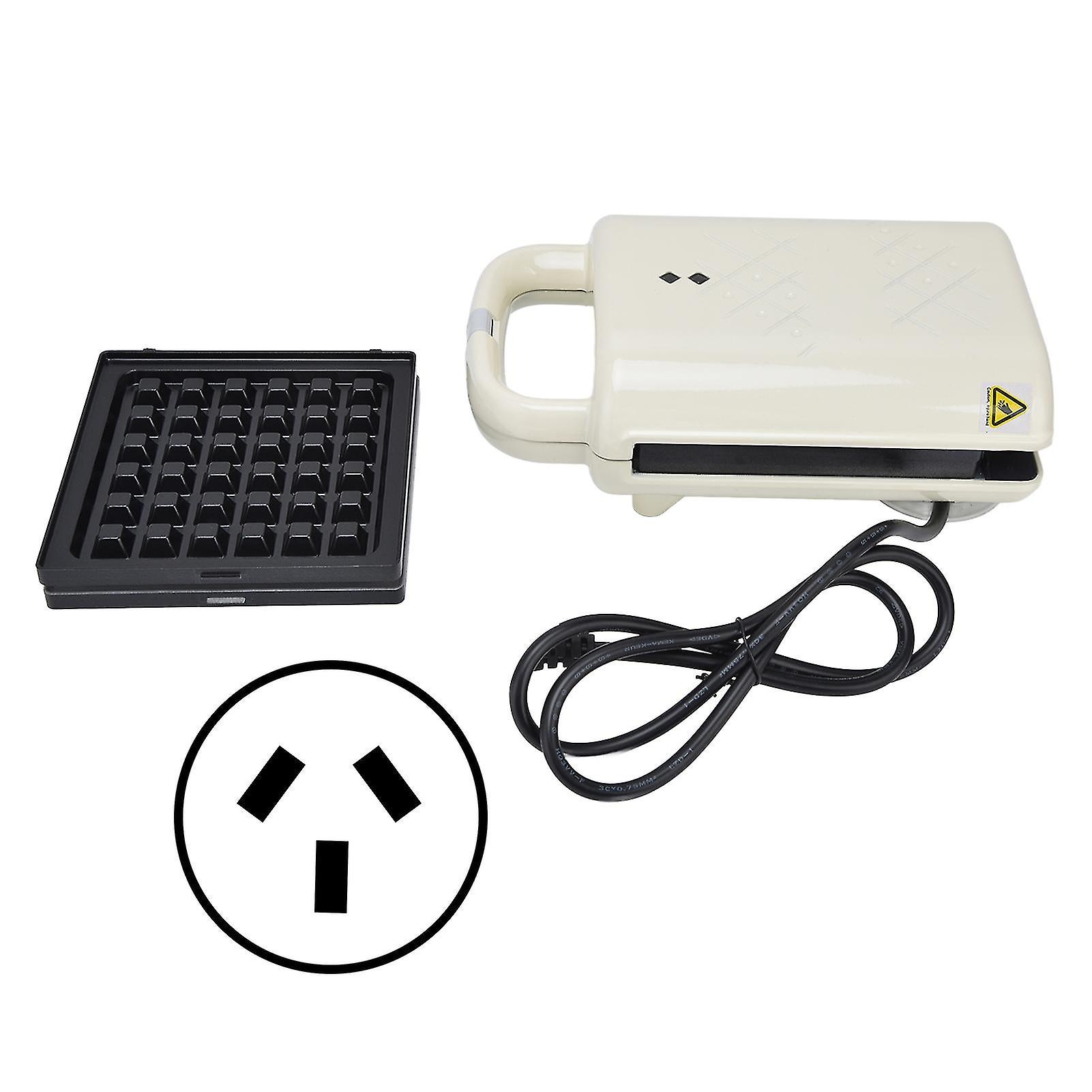 Mini Waffle Maker Abs Stainless Steel Waffle Sandwich 2 In 1 Breakfast Machine With Removable Platesau Plug 220v