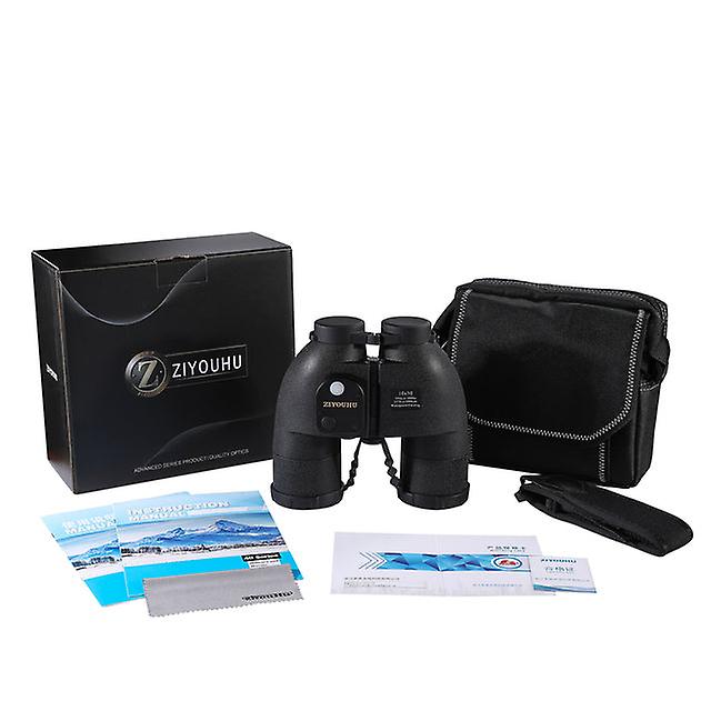 10X50 Waterproof Telescope With Compass Binoculars For Hunting Coordinate Ranging Military Low Light Night Vision Autofocus
