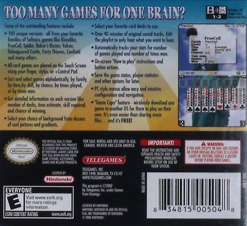 Solitaire Overload  Game - Nintendo DS - PAL - New & Sealed