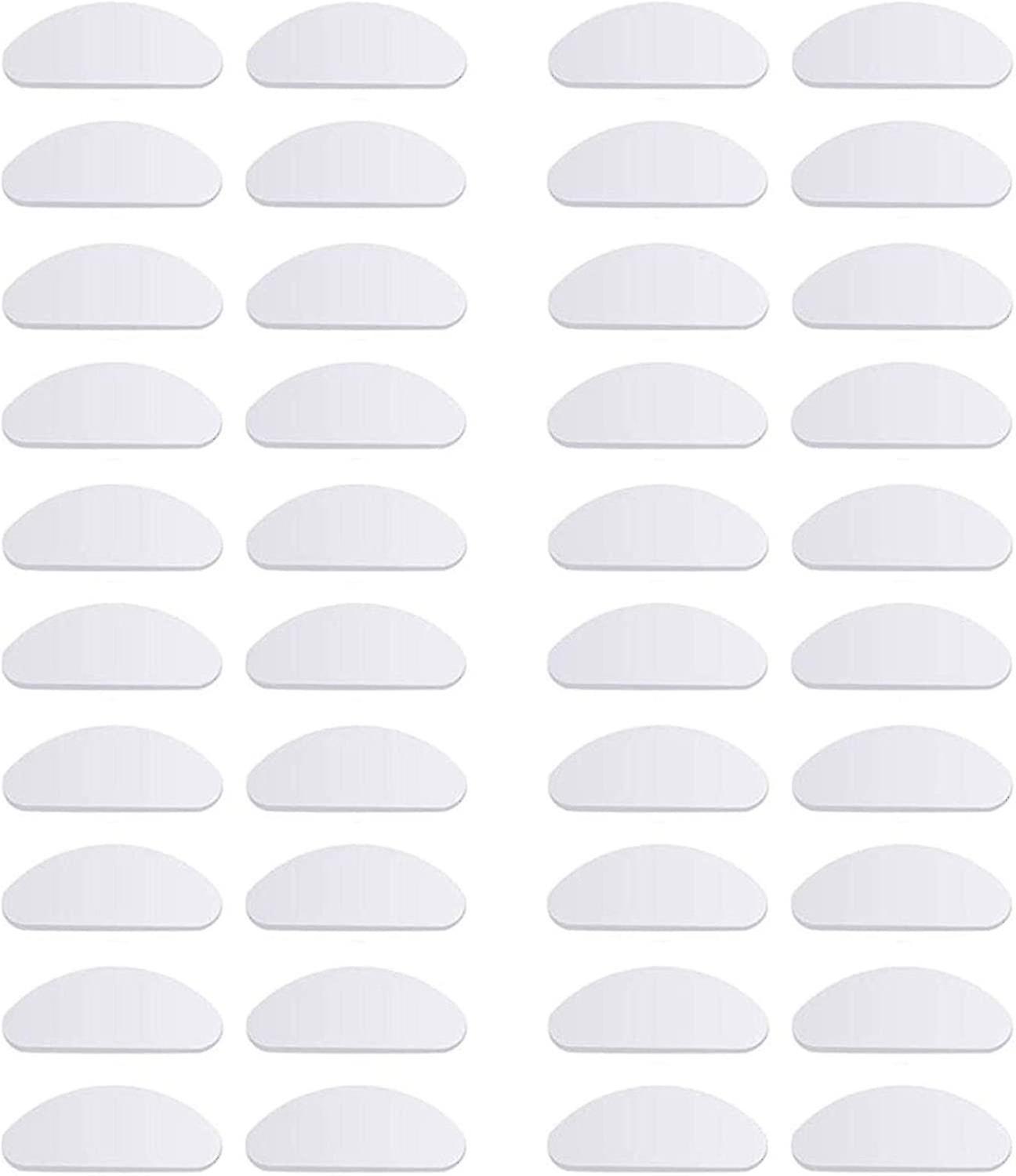20 Pairs Glasses Nose Pads Anti-slip Silicone Soft Nose Pads Self-adhesive Nose Pads Glasses (transp