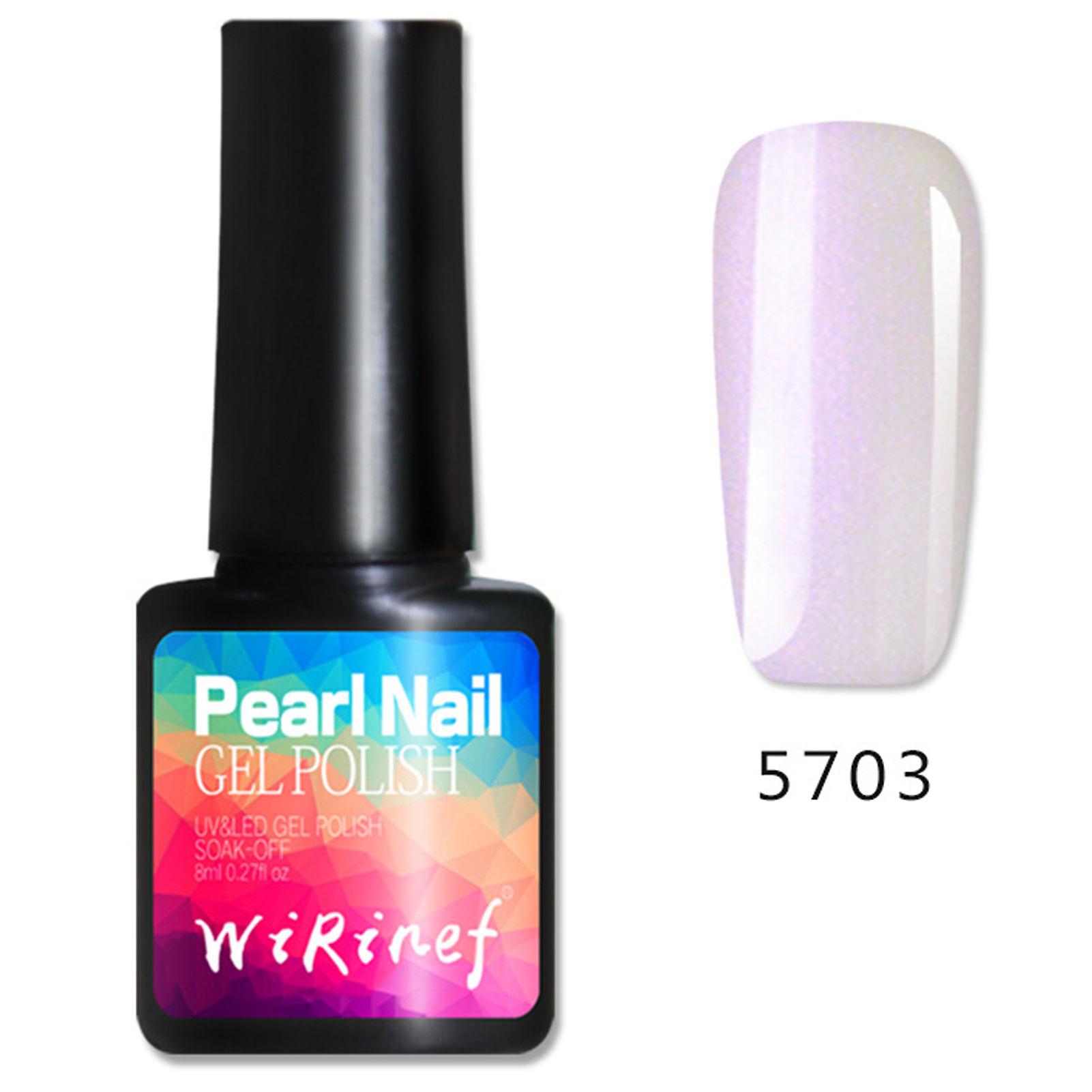Gel Nail Polish Set Pearlescent Shell Glitter Drawing Solid Gel