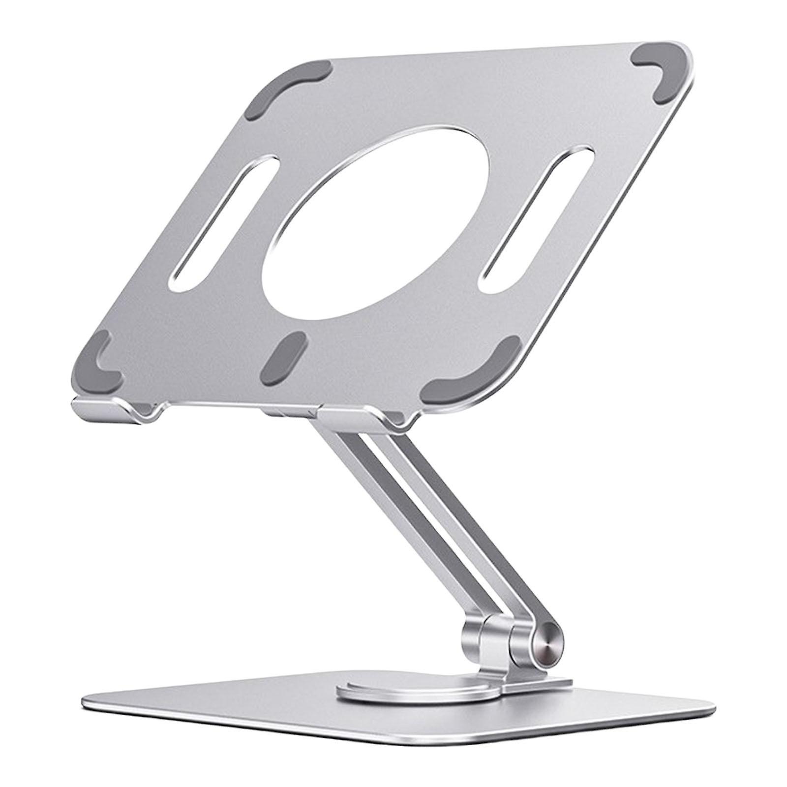 Tablet Stand 360 Rotating Holder Mount Desk for iPad Online Class Silver
