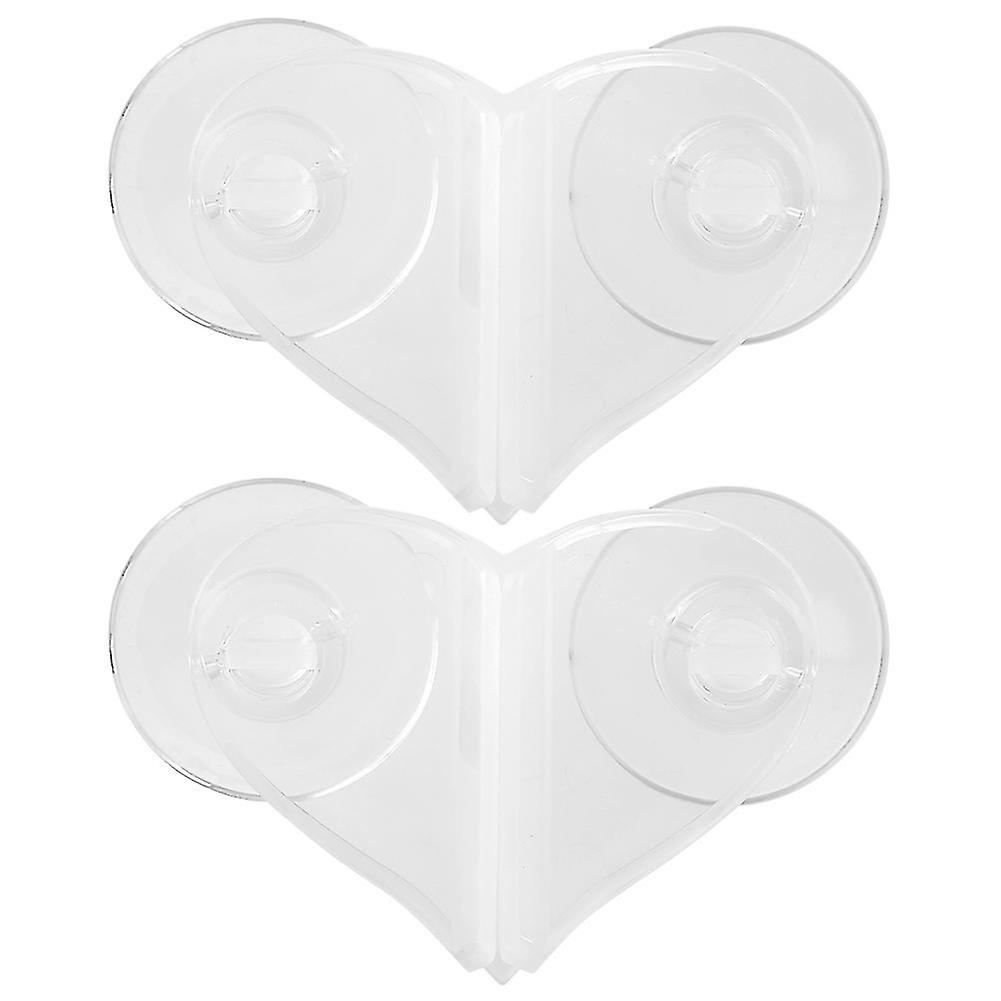 Heart Shaped Plastic Aquarium Divider Holder with Suction Cup