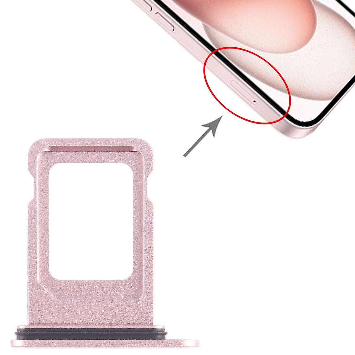 SIM + SIM Card Tray for Apple iPhone 15 Plus Spare Part Pink