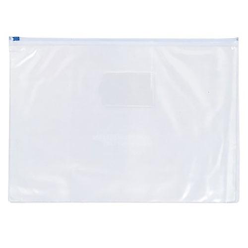 B4 Marbig Transparent Data Case Envelope Transparent Durable with Ziplock