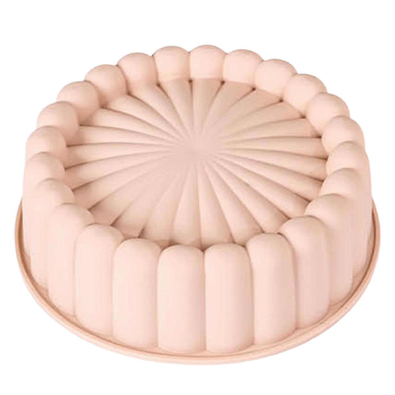 Cake Baking Tray Reusable Non-sticky Can Be Reused Round 3D Mold DIY Baking Accessories Dessert Mous