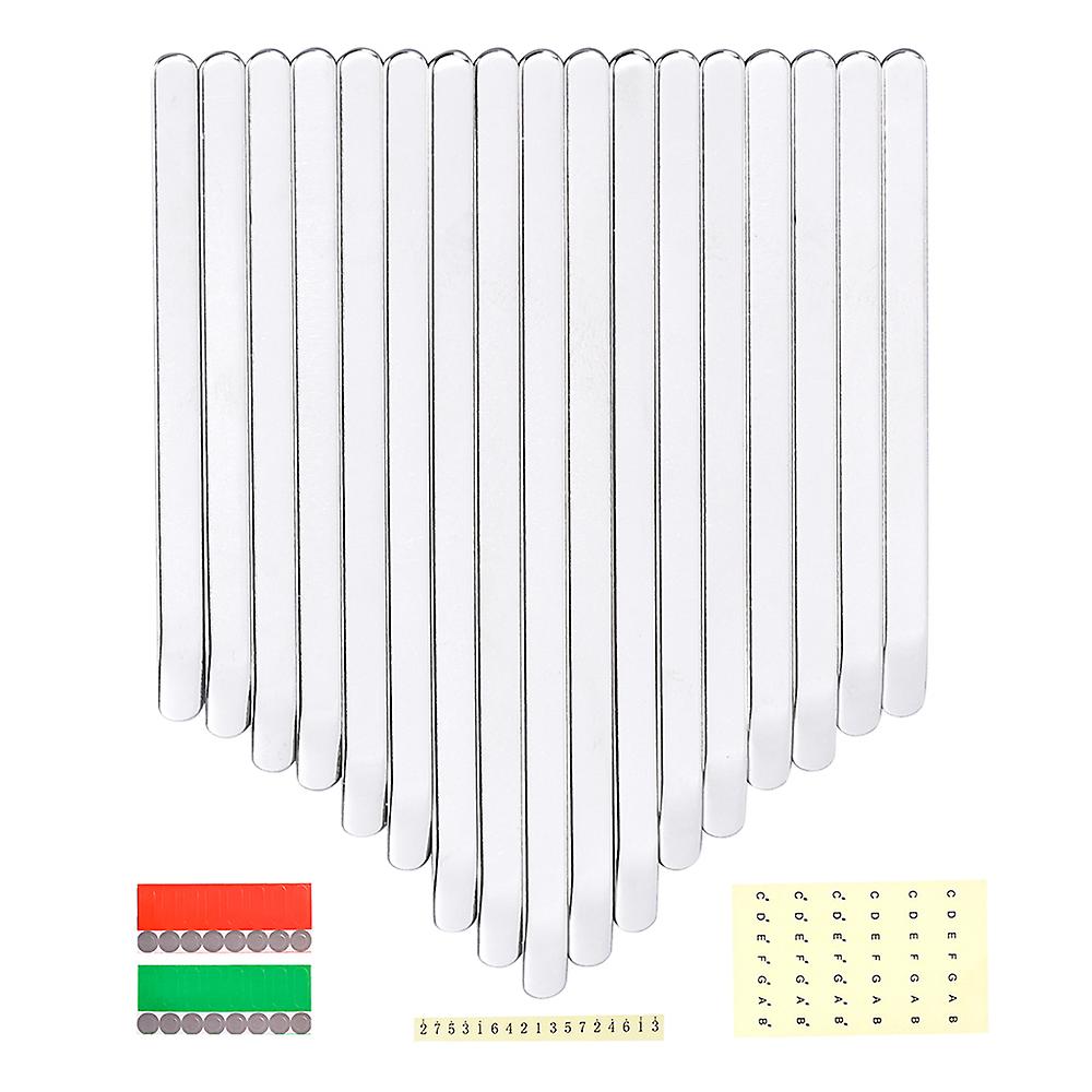 17 Keys Thumb Piano Keys Replacement Kit Manganese Steel