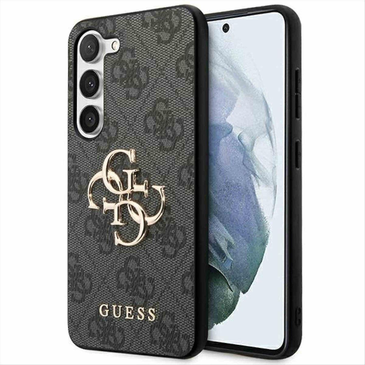 Guess Samsung Galaxy S23 FE ケース ハードケース 4G ビッグ メタル ロゴ