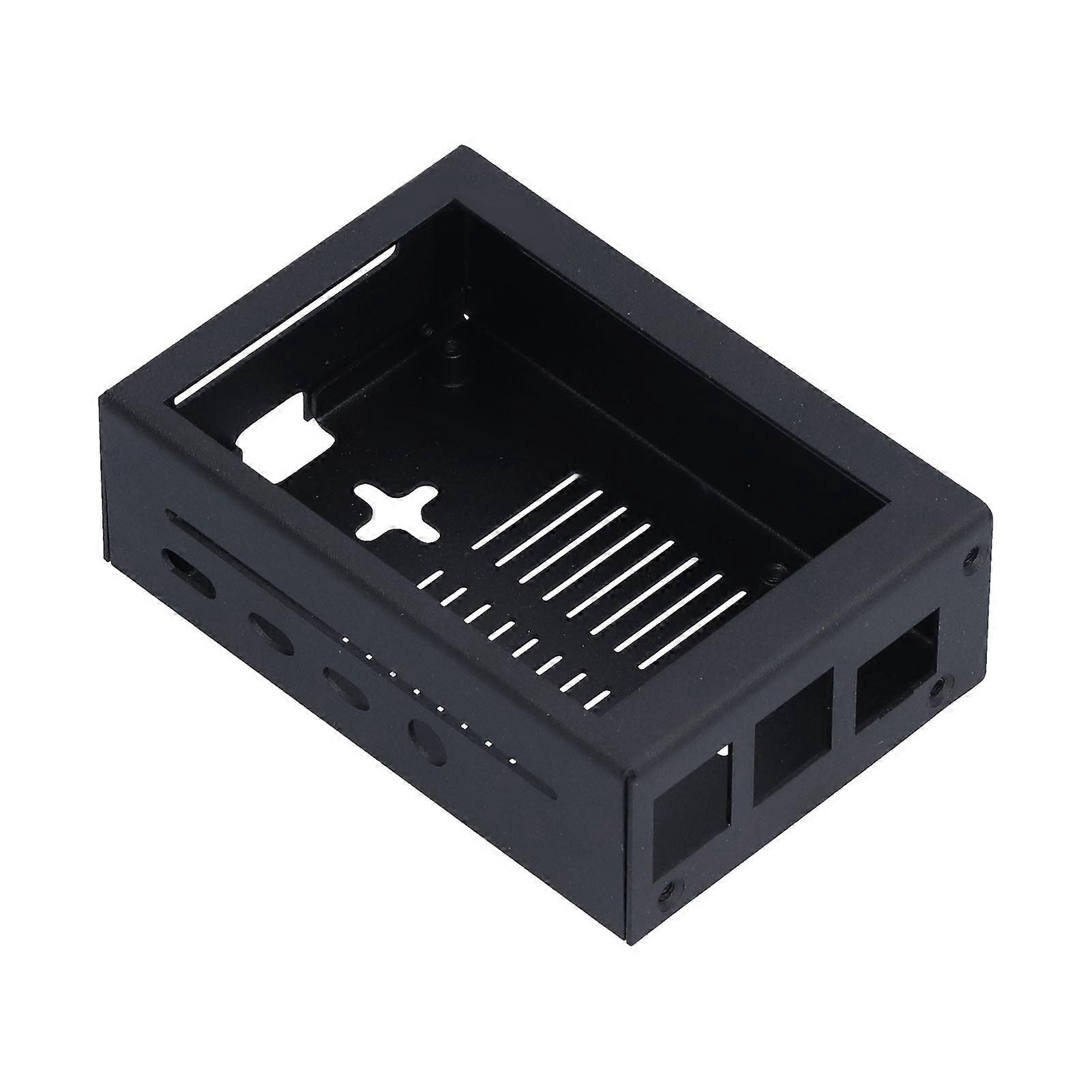 Display Screen Shell Integrated Metal Housing Protective Case for Raspberry Pi 4 4B