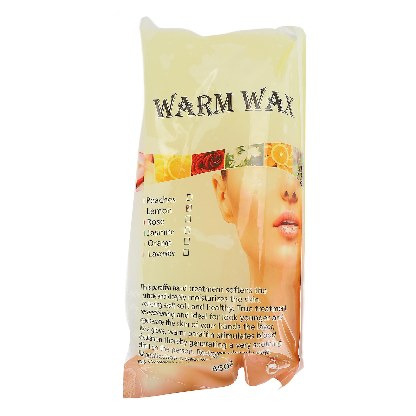Paraffin Wax Machine Refills Paraffin Wax Block Nourishing Hand Feet for Home Beauty Salon 450gLemon
