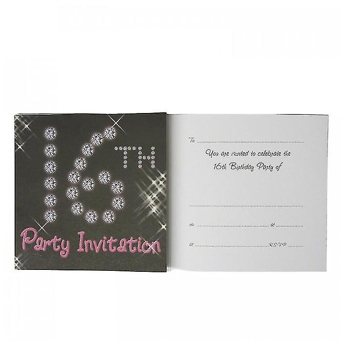 Sparkle 16th Birthday Invitations (Pack of 6)