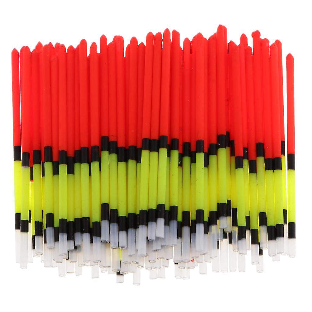 100pcs Plastic Fishing Float Vertical Buoy Long Tail Floating Stick Tube 2