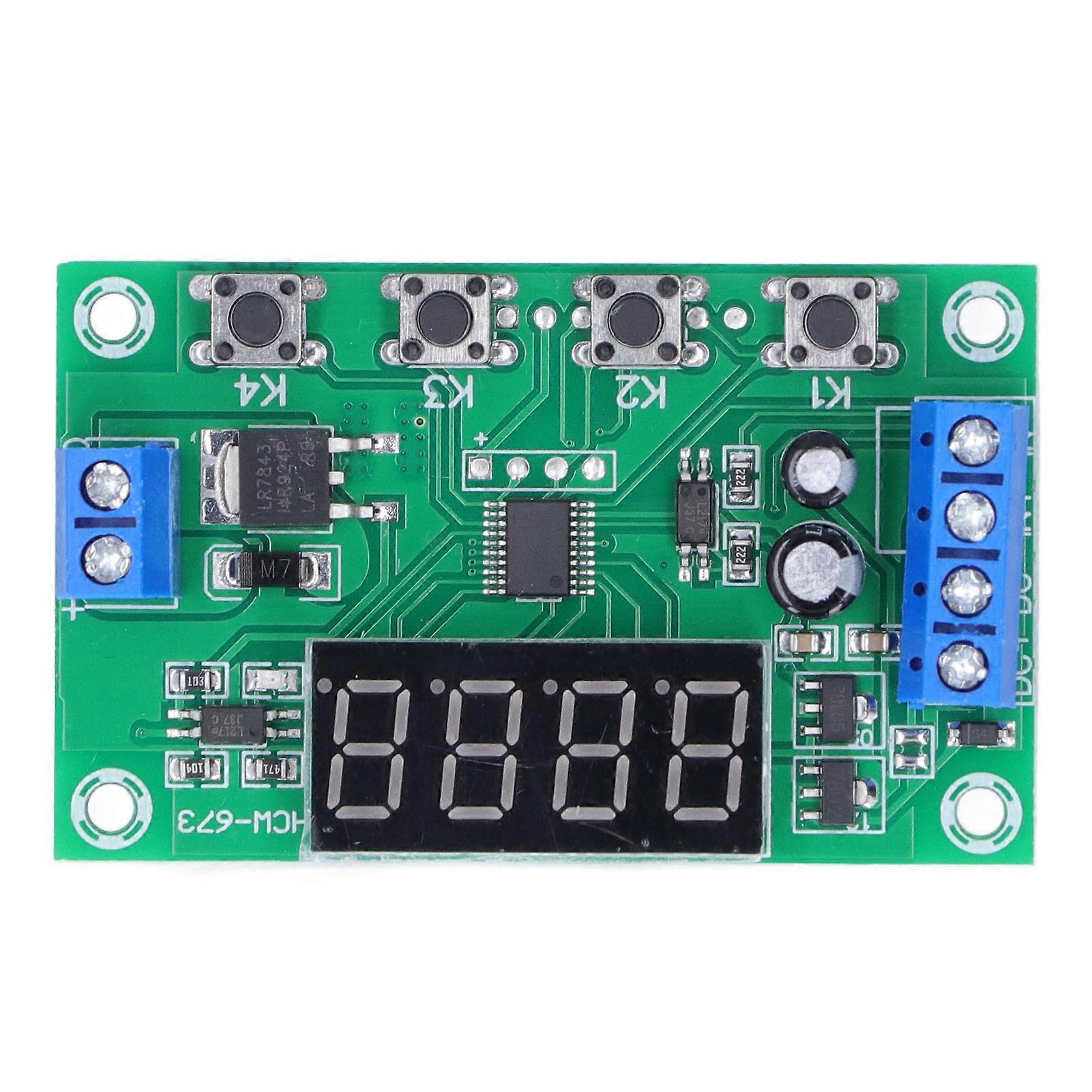 Trigger Cycle Timer Delay Switch Enkanals kretskort Ström MOS Tube Styrmodul Relämodul 7-24V
