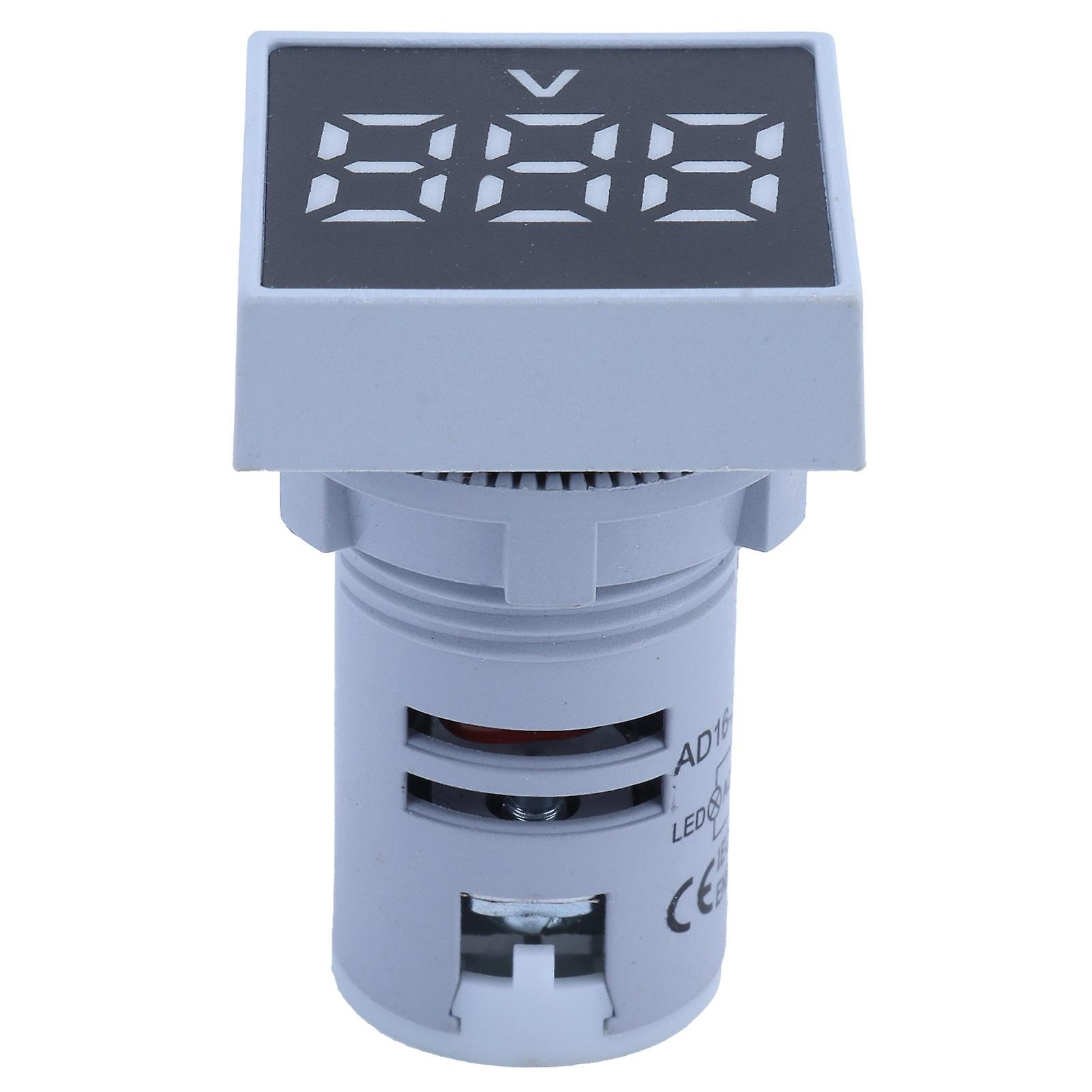 60~500V AC Digital Voltage Signal Indicator AD16‑22FSV Frosted Panel White