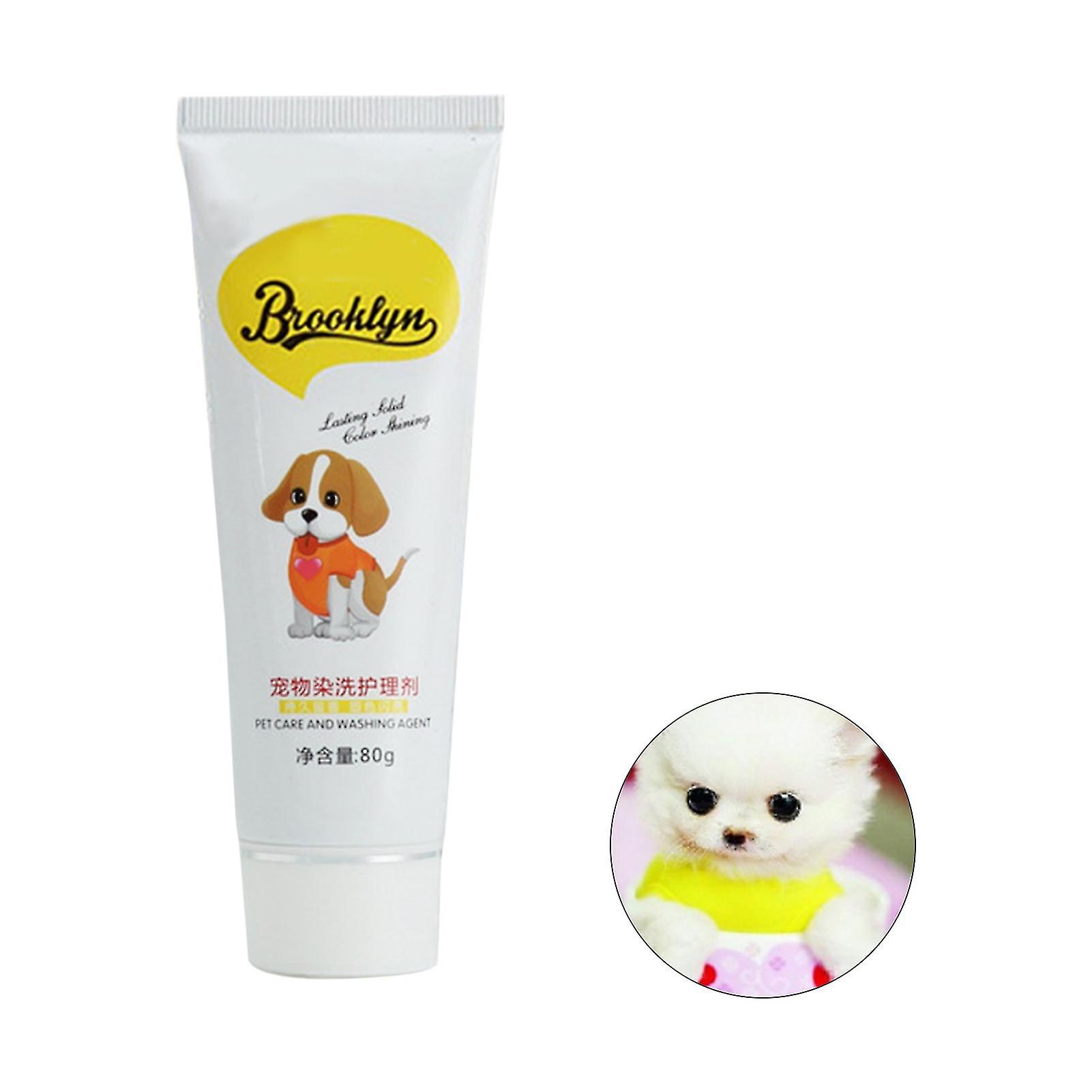 80G شبه دائم الحيوانات الأليفة صبغة كريم عالية مصطبغة الملونة الكلب الشعر مشرق تلوين صبغ الصباغ اللوازم للمنزل