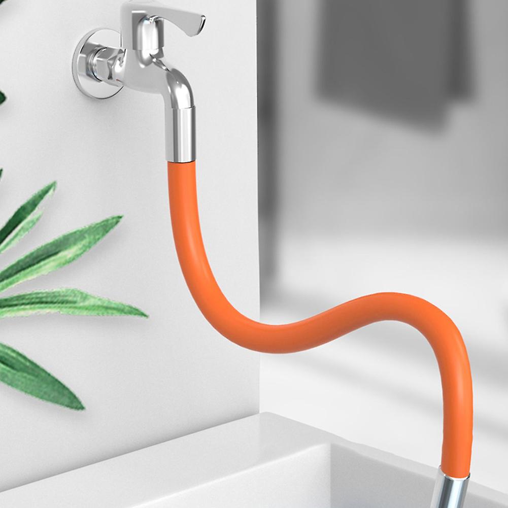 Soft Silicone Faucet Extension Hose Bendable Water Saving Tap Adapter for Kitchen Bathroom