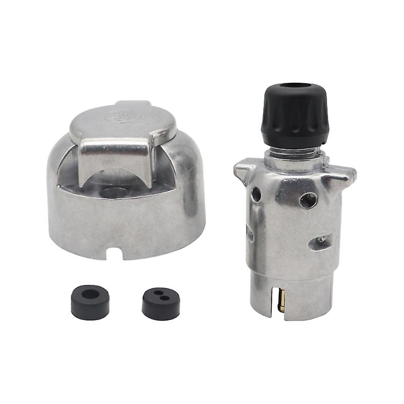 7 Pin Plug Adapter Trailer Connector 12V Towbar Towing Durable Waterproof