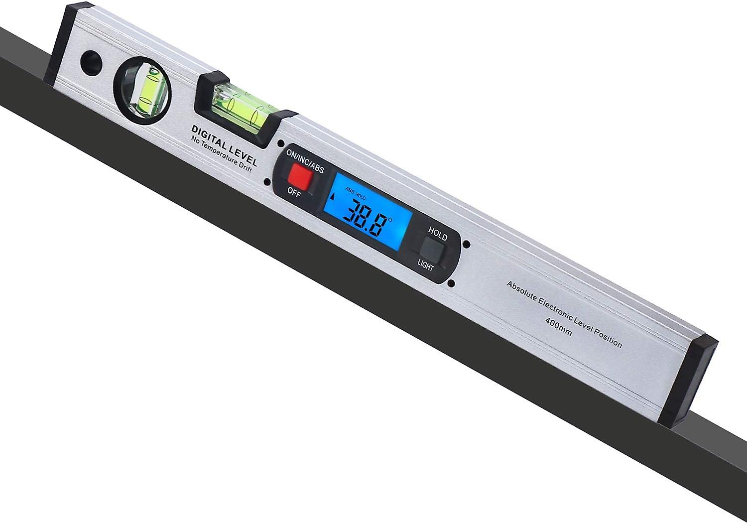 2025 Latest Model  16-inch Digital Spirit Level and Protractor, Torpedo Level, Inclinometer Angle Gauge Finder Bubbles Magnetic Base with