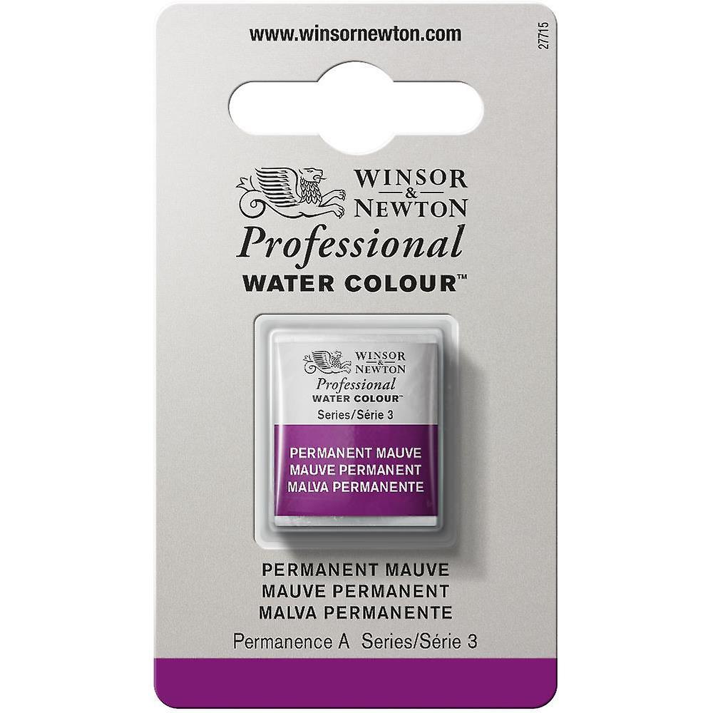 Winsor & Newton Professional Watercolour Half Pan, 491 Permanent Mauve S3