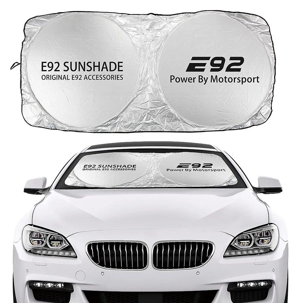 For BMW E39 E46 E60 E87 E90 E28 E30 E34 E53 E61 E70 E91 E92 E62 E93 Auto Windshield Sun Visor Anti UV Car Accessories~16997