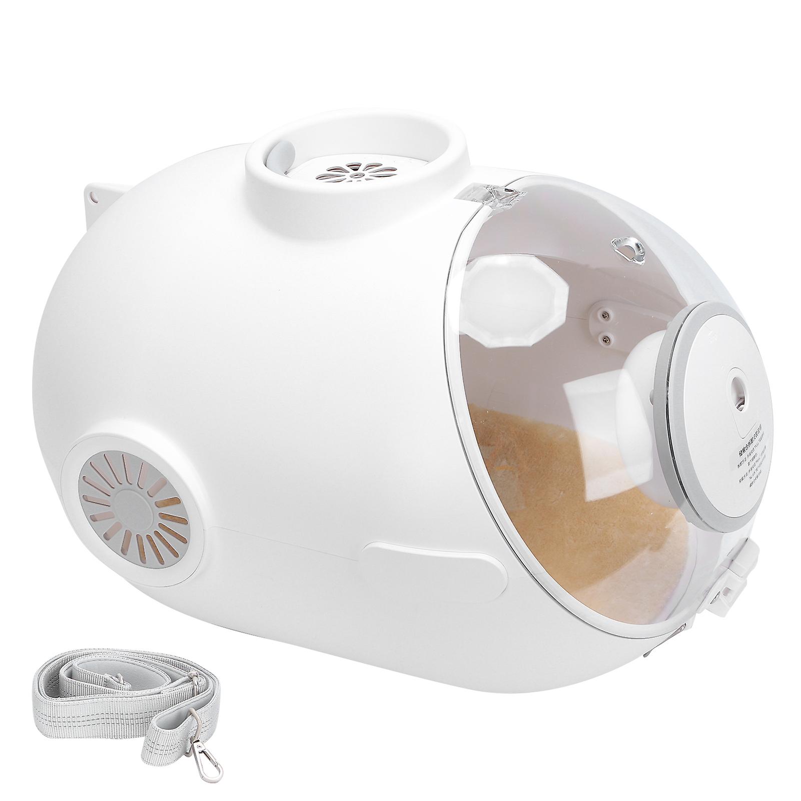 Cat Capsule Carrier Transparent Shoulder Bag Capsule with Inbuilt Fan Light Food Box