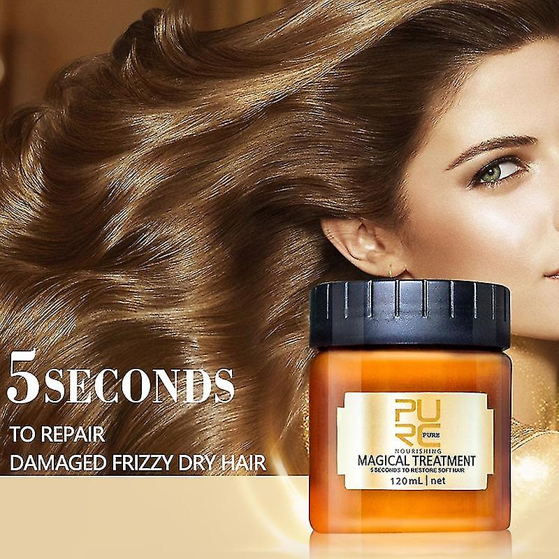 Purc Μαγική Μάσκα Μαλλιών Keratin Straighten Nourish Restore Soft 5 Seconds Επανορθώνει τα κατεστραμμένα μαλλιά Tw