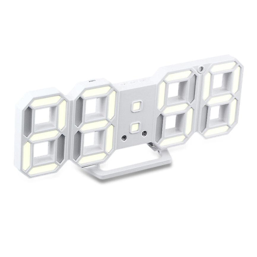 Creative Usb Charging 3d Digits Display Adjustable Brightness Alarm Clock